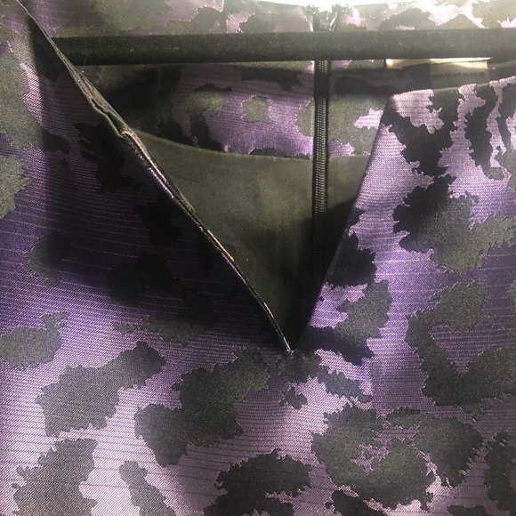 Plus Size 22 Nygard Collection Purple Black Ombre Leopard Print Satin Lined - Picture 6 of 15